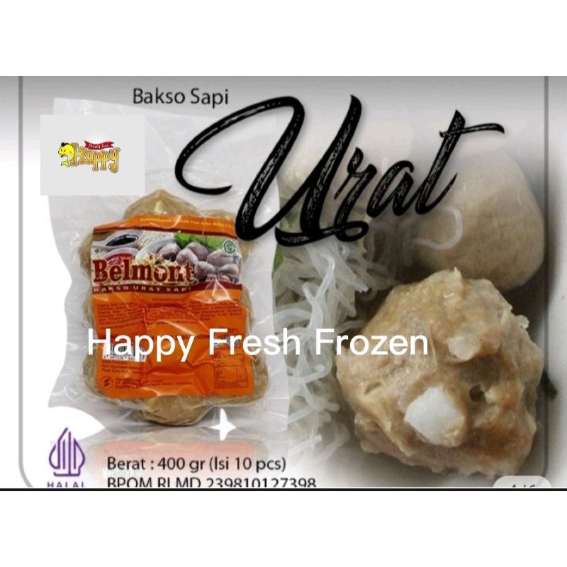 

Bakso Sapi Urat Belmont isi 10 (400 gram)