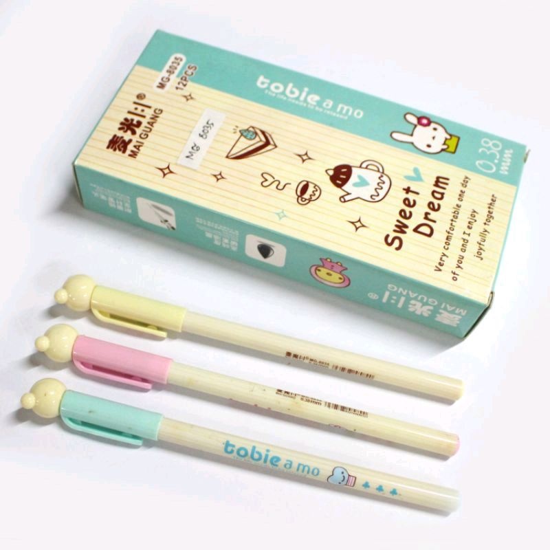 

Bolpen Gel sweet dream kepala beruang MG 8035 (12pcs)