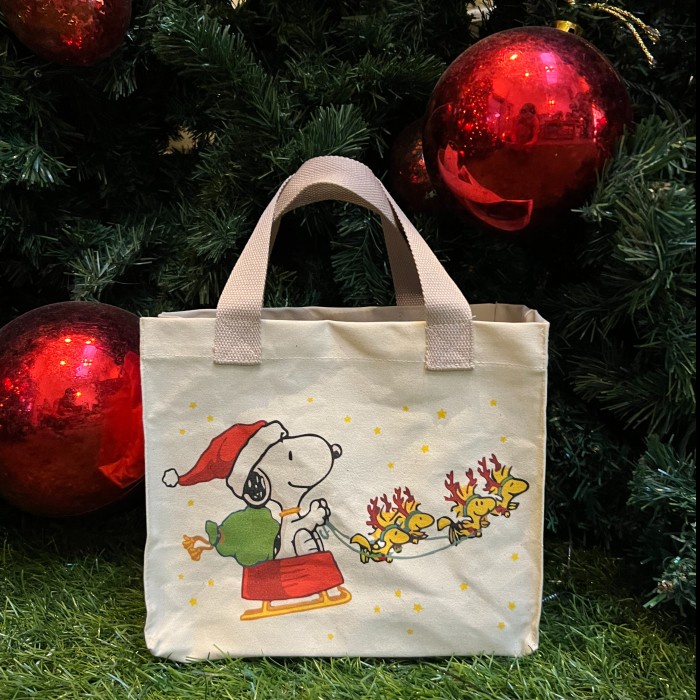 

Terlaris ✨ - Tas canvas hampers giftbag cookies - Christmas x mini totebag - katoen 2.1.23