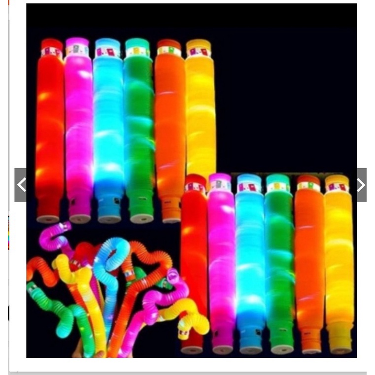 COD - Mainan Anak Light Up Pop Pipes / Tube LED lampu warna warni