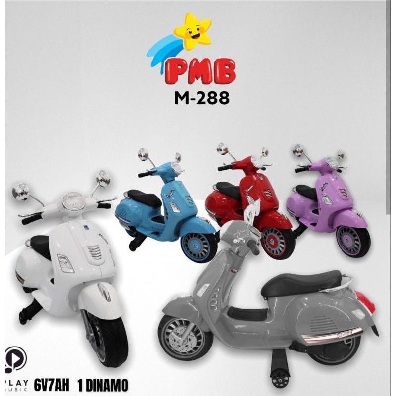 Motor aki anak vespa besar vestic PMB M288 EMT 2238 listrik ces cas an