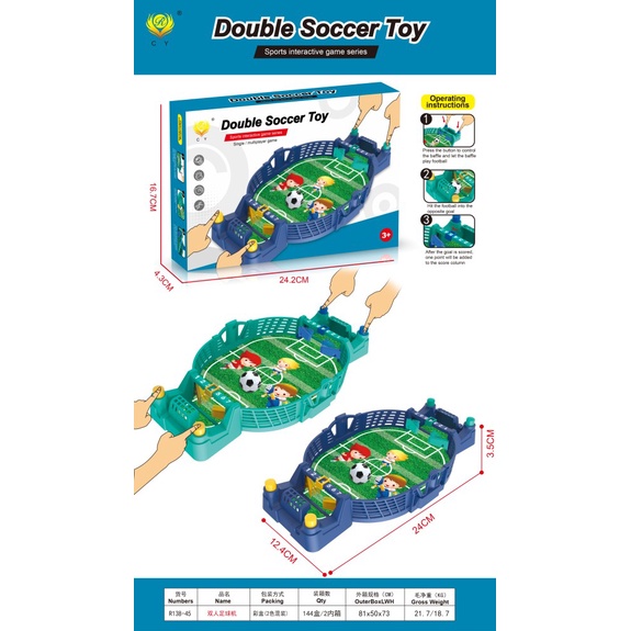 MAINAN ANAK LAKI PEREMPUAN KELUARGA SEPAK BALL DOUBLE SOCCER TOYS LOMBA BOLA ADU UNIK JARI LUCU SERU