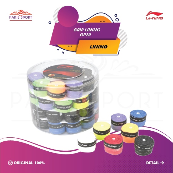 Grip Raket Badminton LINING GP20 ORIGINAL SUNLIGHT
