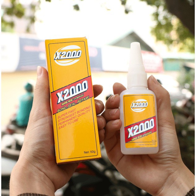 [BISA COD] X2000 LEM X2000 Super Glue Serbaguna kuat Cairan Perekat INSTANT Tahan Air Lem Super kuat 502