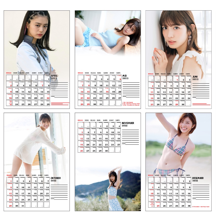 

Kalender DINDING 2024 KAMEN RIDER HEROINE Calendar Cartoon bisa custom desain bebas