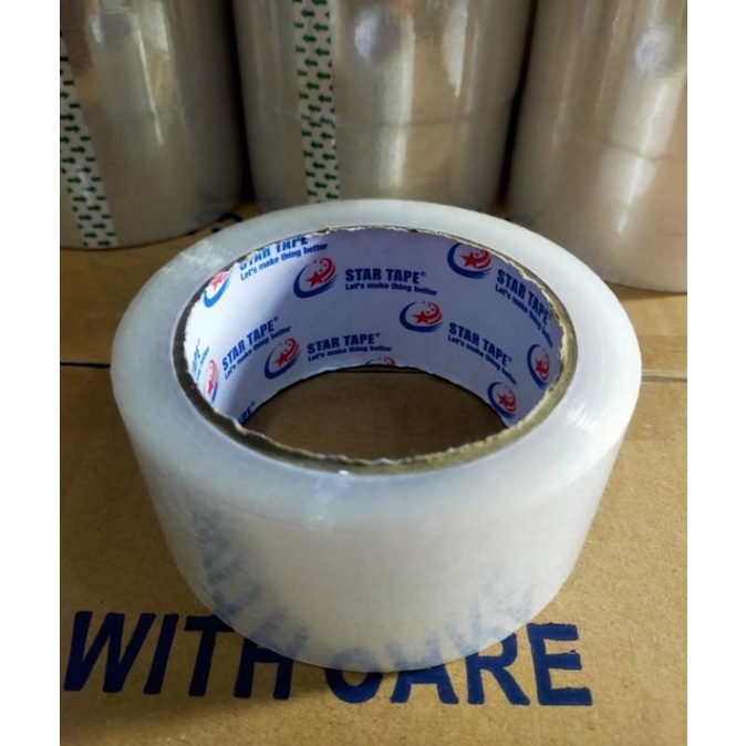 Lakban Solatip Solasi Bening 45mm x 80 Yard Tape Murah Lengket nachi/ lakban star tape murah