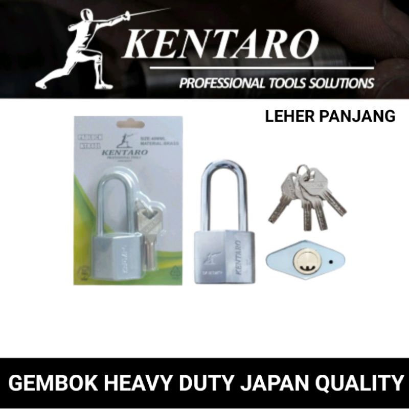 GEMBOK HEAVY DUTY 40MM L/PANJANG ( ANTI MALING ) KENTARO JAPAN QUALITY