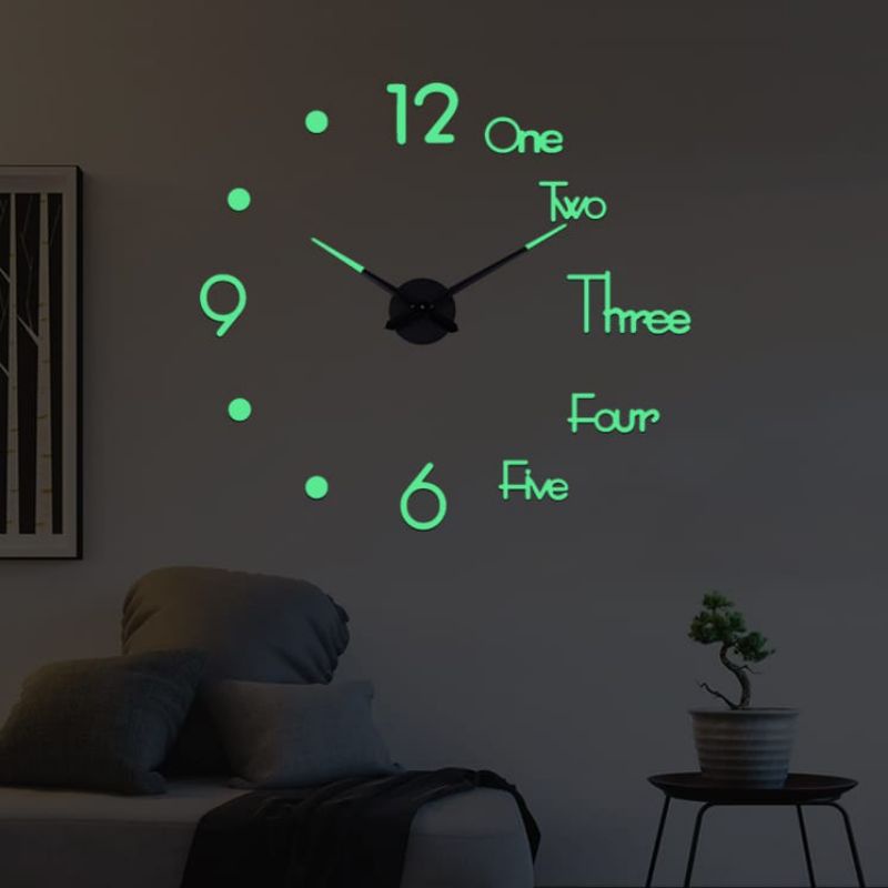 JAM DINDING JUMBO 3D GLOW IN THE DARK