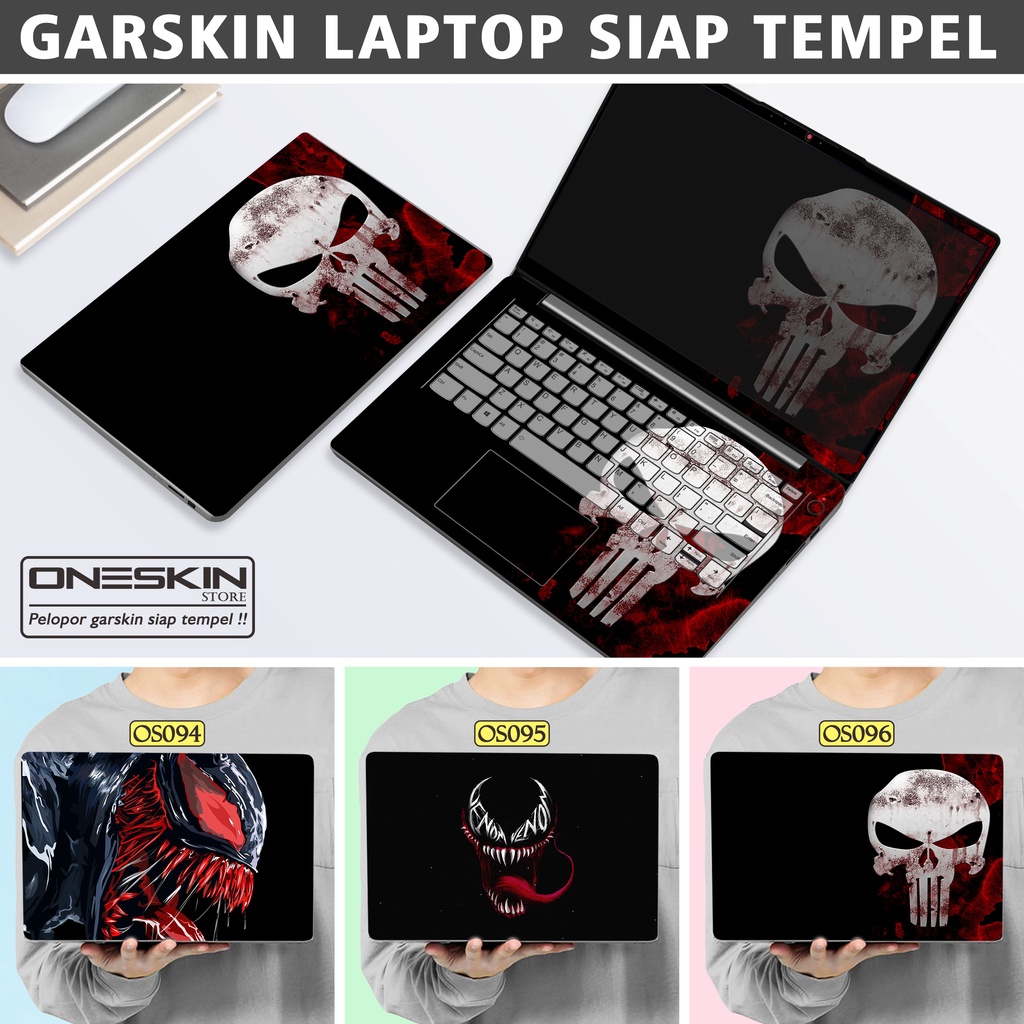Garskin Sticker Laptop Protector Macbook Full Body Bottom Bezel Palmrest Skin Skull