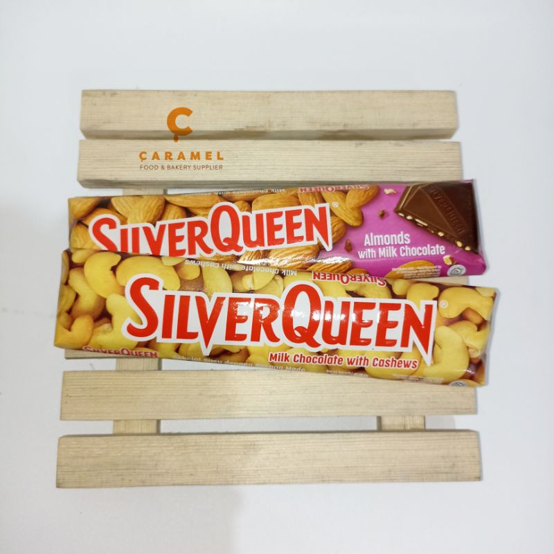 

Silverqueen Cashew 58gr- Silverqueen Almond 58gr/ Chocolate Silver Queen-SQ Almond Cashew