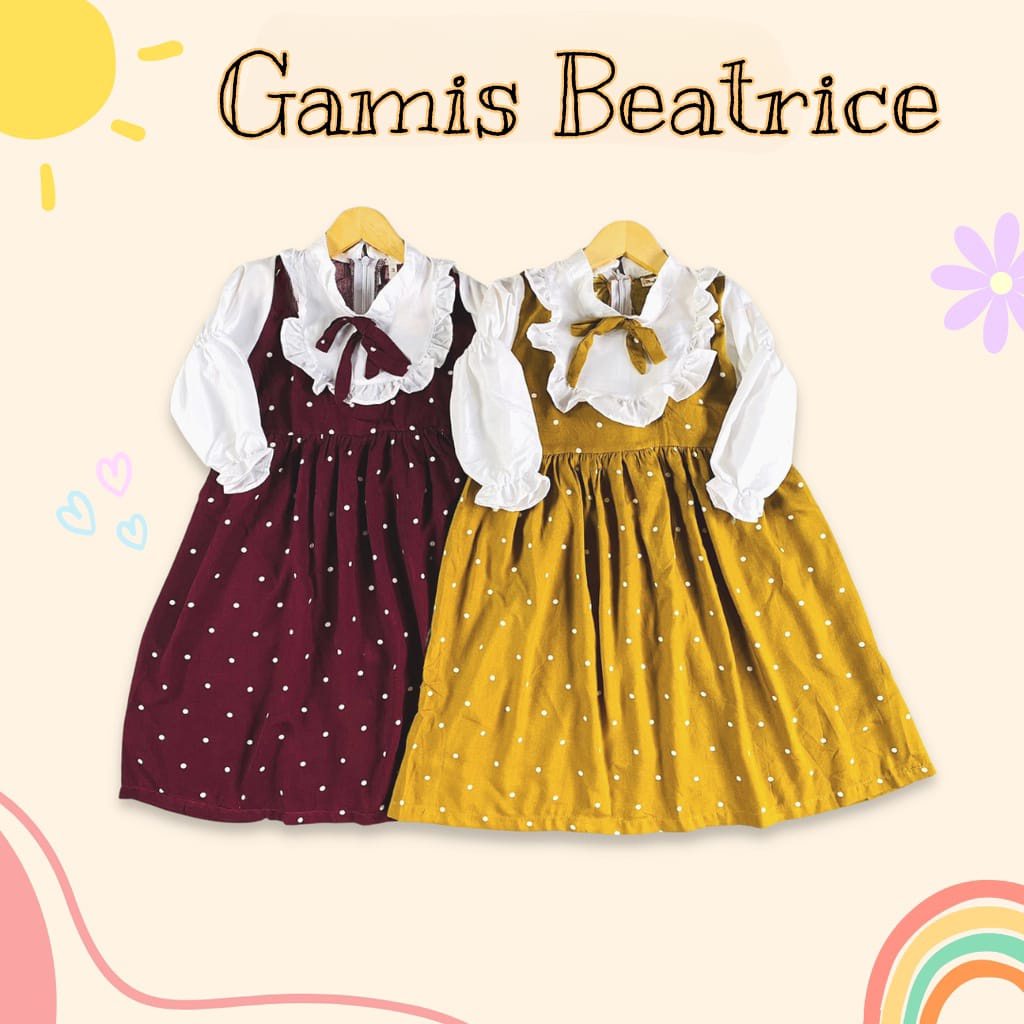 PROMO 2-5 Tahun Gamis Anak Beatrice / Gamis Anak Lucu / Gamis Anak