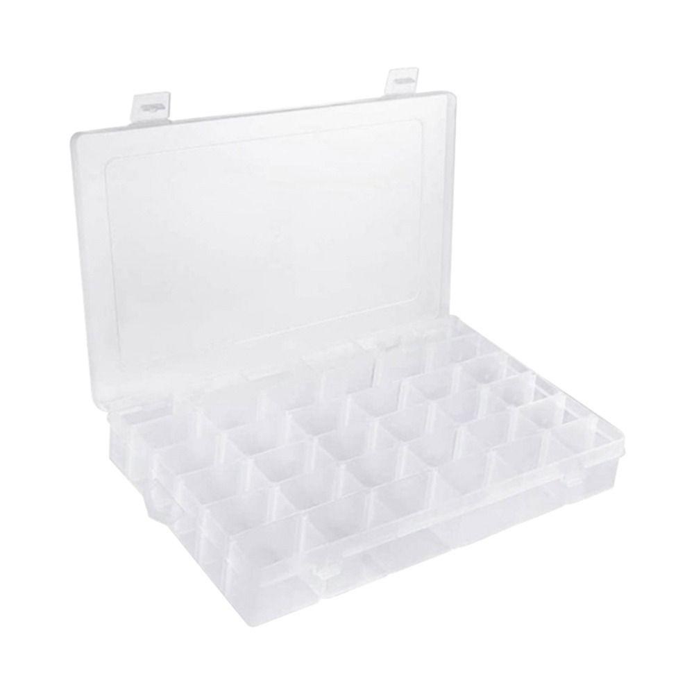 Lily Kotak Penyimpanan Plastik Kuat 36kisi Kotak Kosmetik DIY Tackle Box Organizer Sekat Adjustable