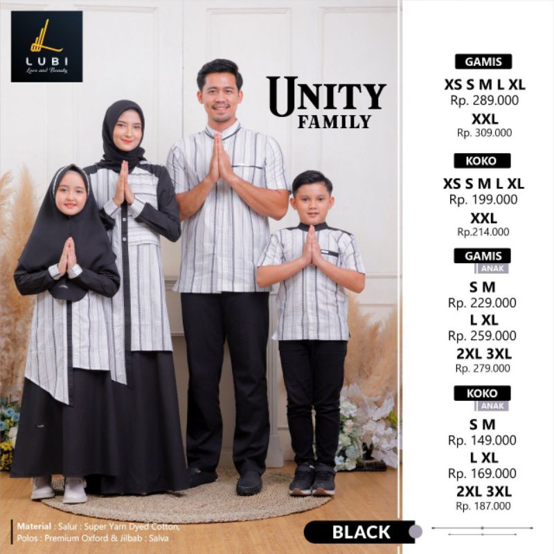sarimbit lubi 2023 unity family warna black