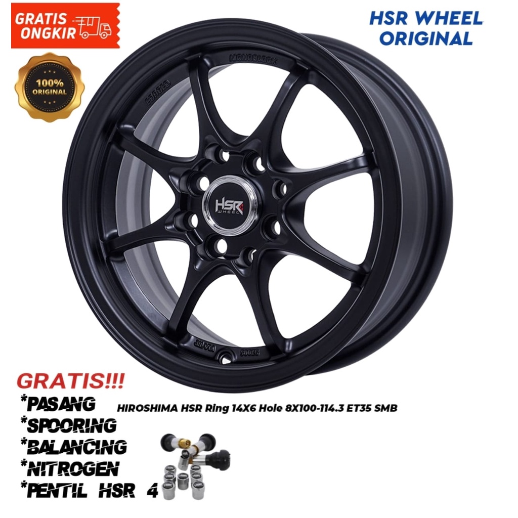 Velg mobil brio, agya, calya,s igra, ayla, avanza HSR HIROSHIMA Ring14
