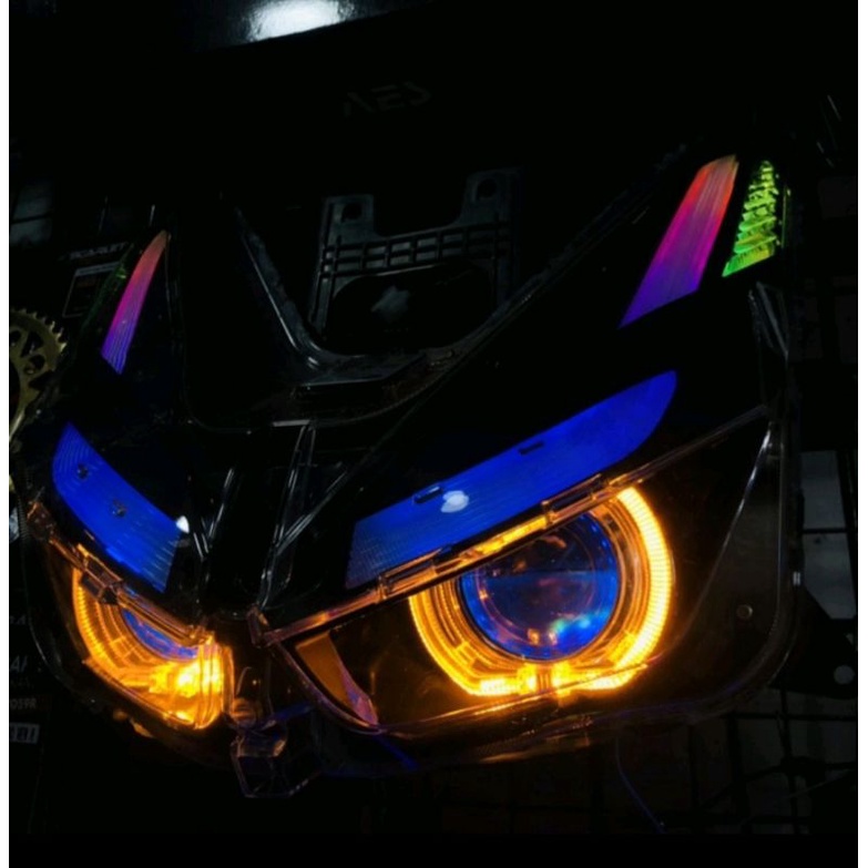 Biled Projector Projie Aerox New Shroud Kuning