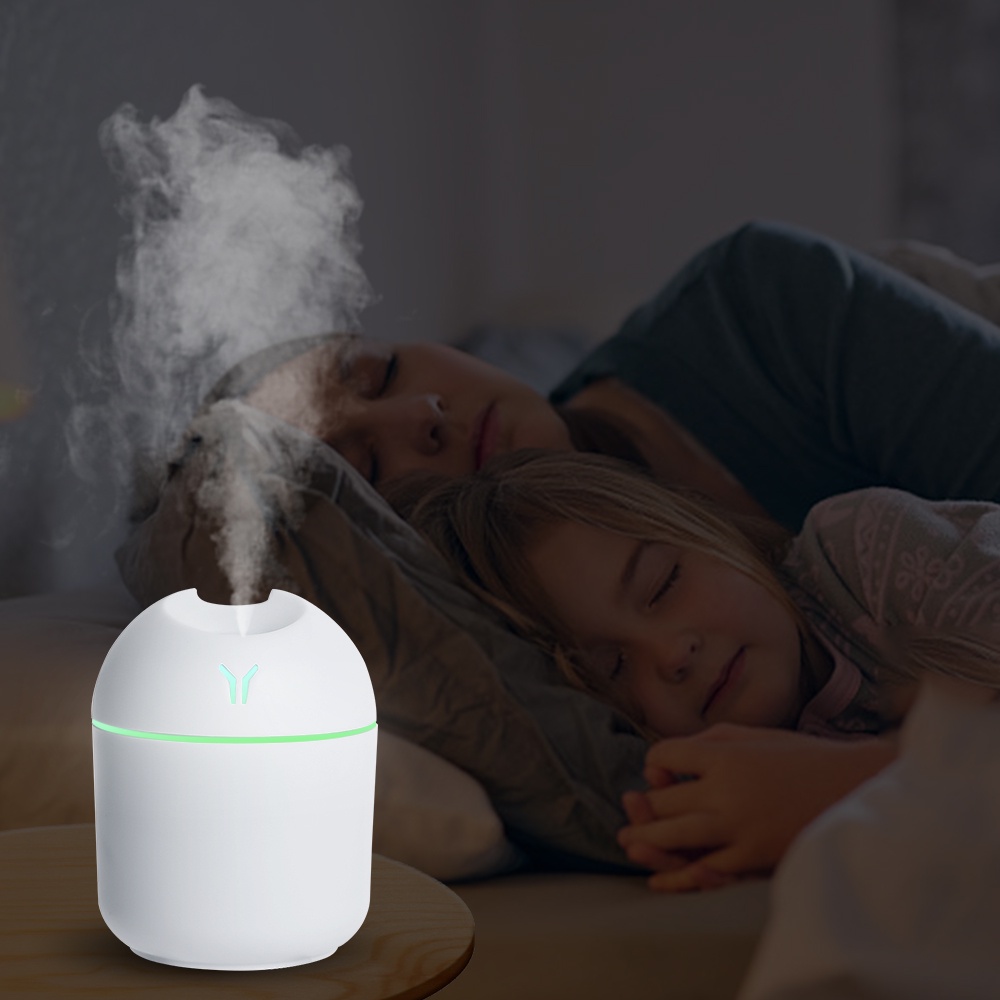 250ml Diffuser Minyak Aroma Mini/USB Essential Oil Atomizer Pelembab Udara Elektrik Dengan Lampu Malam LED Untuk Mobil Rumah