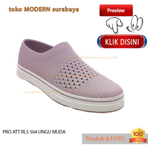 Sepatu wanita sepatu casual slip on karet PRO ATT RLS 504