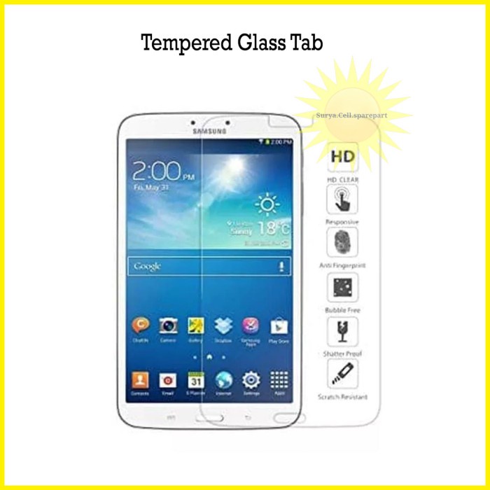 Anti Gores Samsung Tab S7 Fe 124 - Tempered Glass Samsung Tab S7 Plus