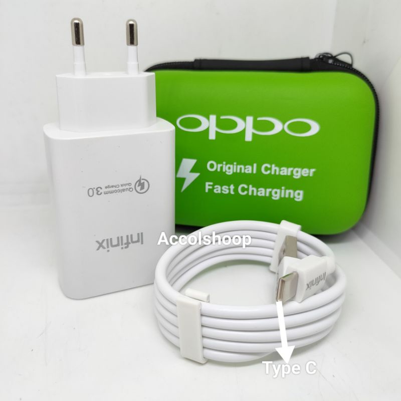 Charger Infinix Type C 3.5A 33W Fast Charging Plus Dompet Charger