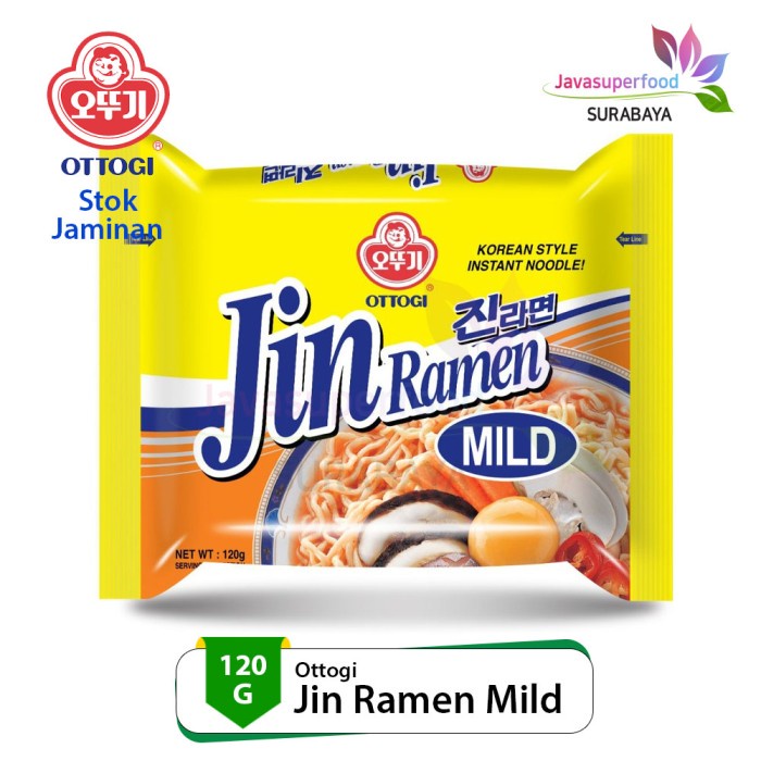 

[PRODUK DISKON] Ottogi Jin Ramen Ramyun Mild / Mi Ramen Ramyun Original Asli Korea 120g