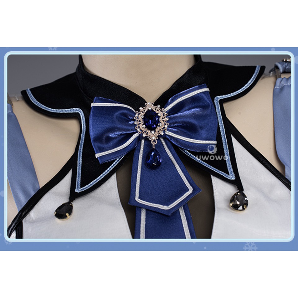 UWOWO Maid Eula Costume Exclusive Game Genshin Impact Cosplay Eula Maid Dress Costume Halloween Carnival Outfi