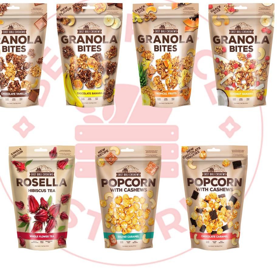 

AIL606 EAST BALI CASHEWS / YAVA - SEMUA VARIAN (GRANOLA BITES/ POPCORN/ ROSELLA TEA) |