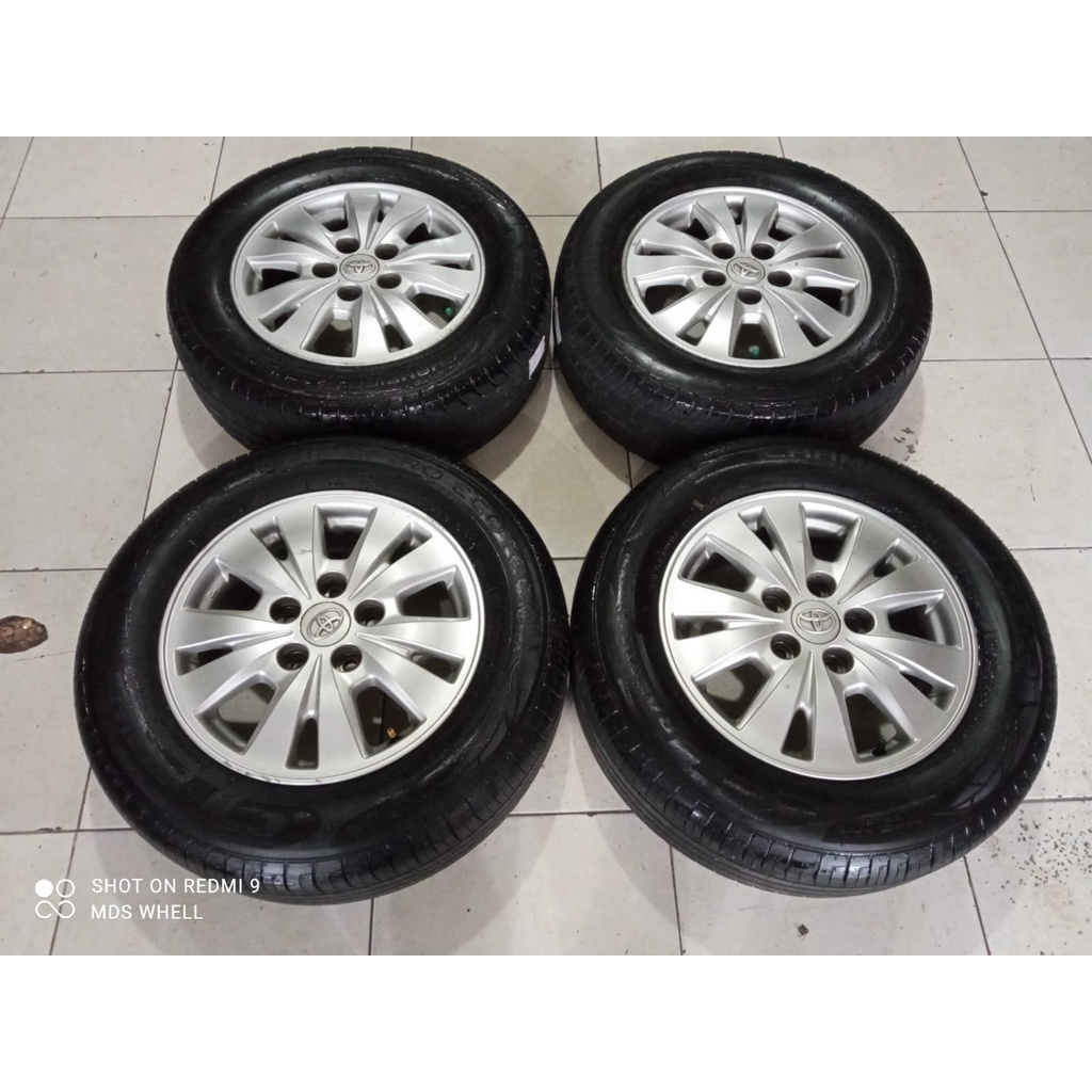 Velg Mobil Bekas Seken Ring 15 Lubang 5 STD INNOVA R15 Lebar 6 ET45 BAN 205 65 R15