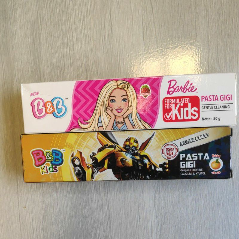 Odol B&amp;B Kids Pasta Gigi anak Rasa Jeruk Little Pony Stroberi Strawberry Barbie 1 PCS Netto 50g