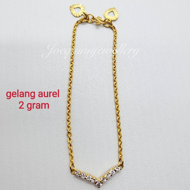 gelang Aurel 2 gram emas muda