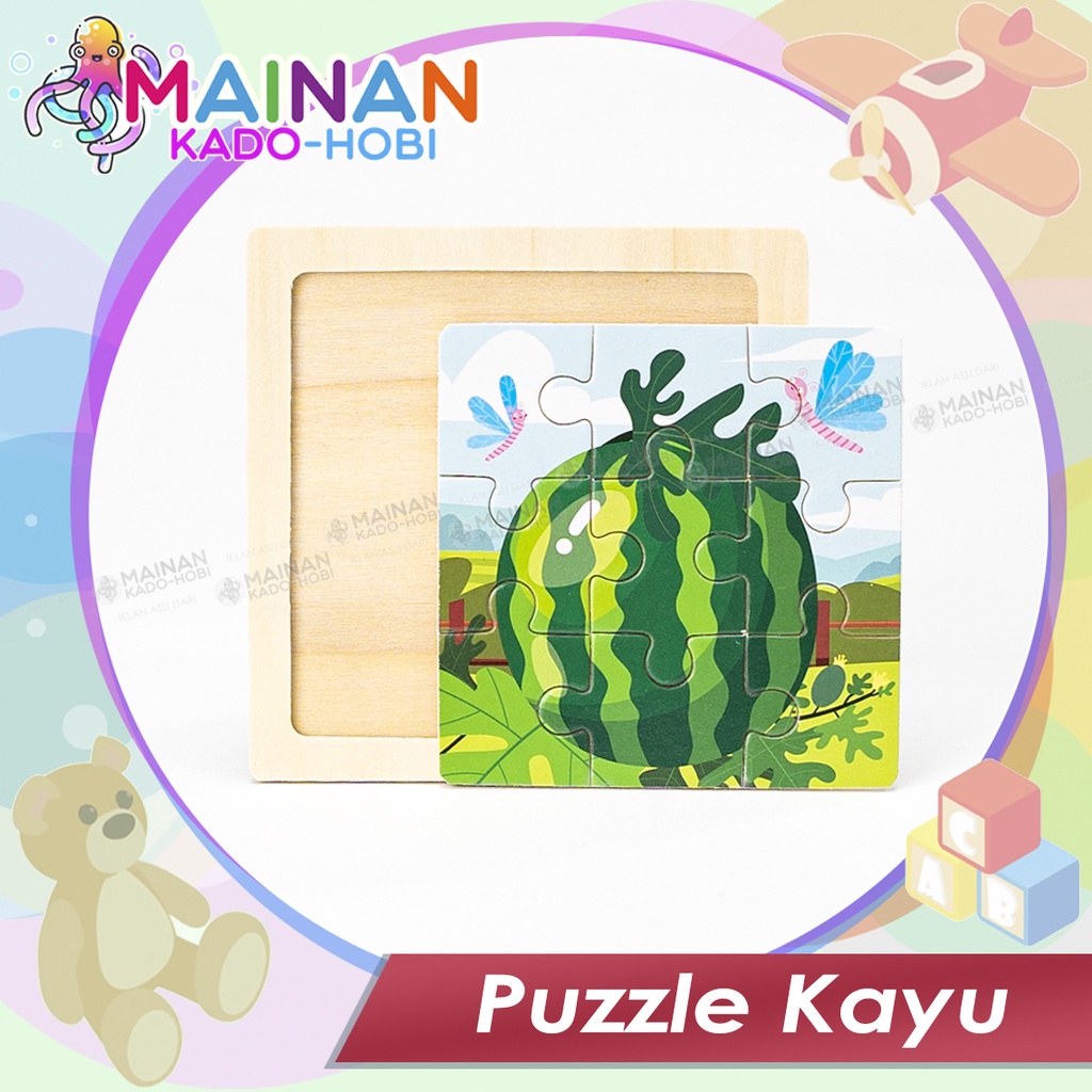 KADO NATAL MAINAN ANAK MURAH SUSUN PUZZLE KAYU KOMPLIT