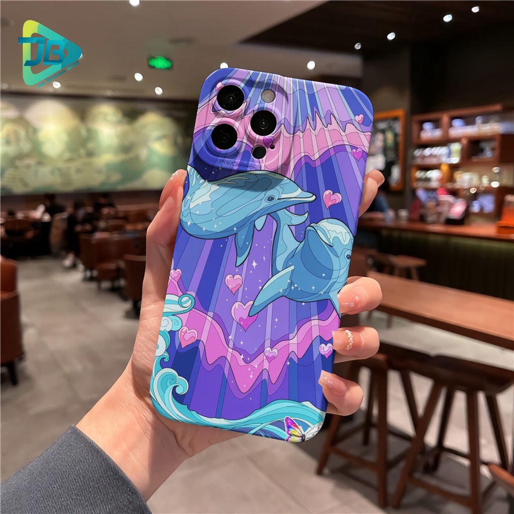 CUSTOM CASE SOFTCASE SILIKON PROCAMERA  DOLPIN CUSTOM OPPO A3S A1K A5S A7 A37 NEO 9 A15 A15S A16 F1S A59 A96 A52 A92 A31 A8 A33 A53 A9 A5 2020 JB6737