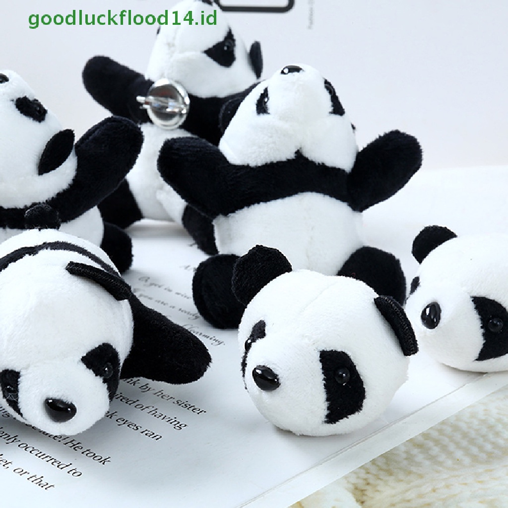 [GOOGFOUR] Panda Bros Boneka Beruang Hewan Kartun Pin Berbulu Mewah Lucu Bros Pin [TOP]