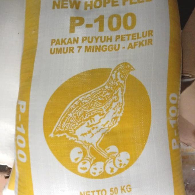 P-100 / Pakan Burung Puyuh Petelur P100 New Hope (GOJEK GRAB)