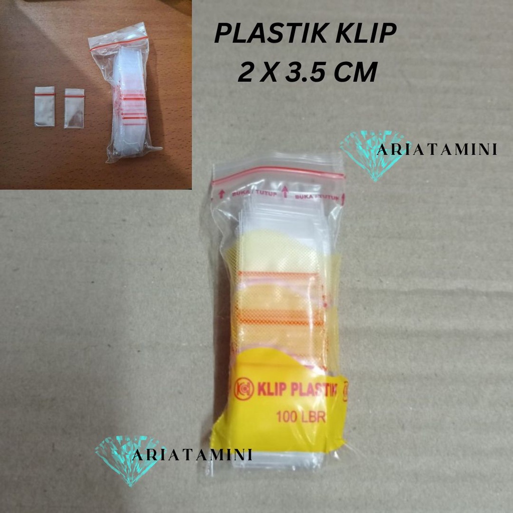 Klip Kecil TEBAL 2x3.5cm / Klip 2x3.5cm / Klip Plastik 2x3.5 TEBAL / Klip Kecil / Klip Plastik obat,