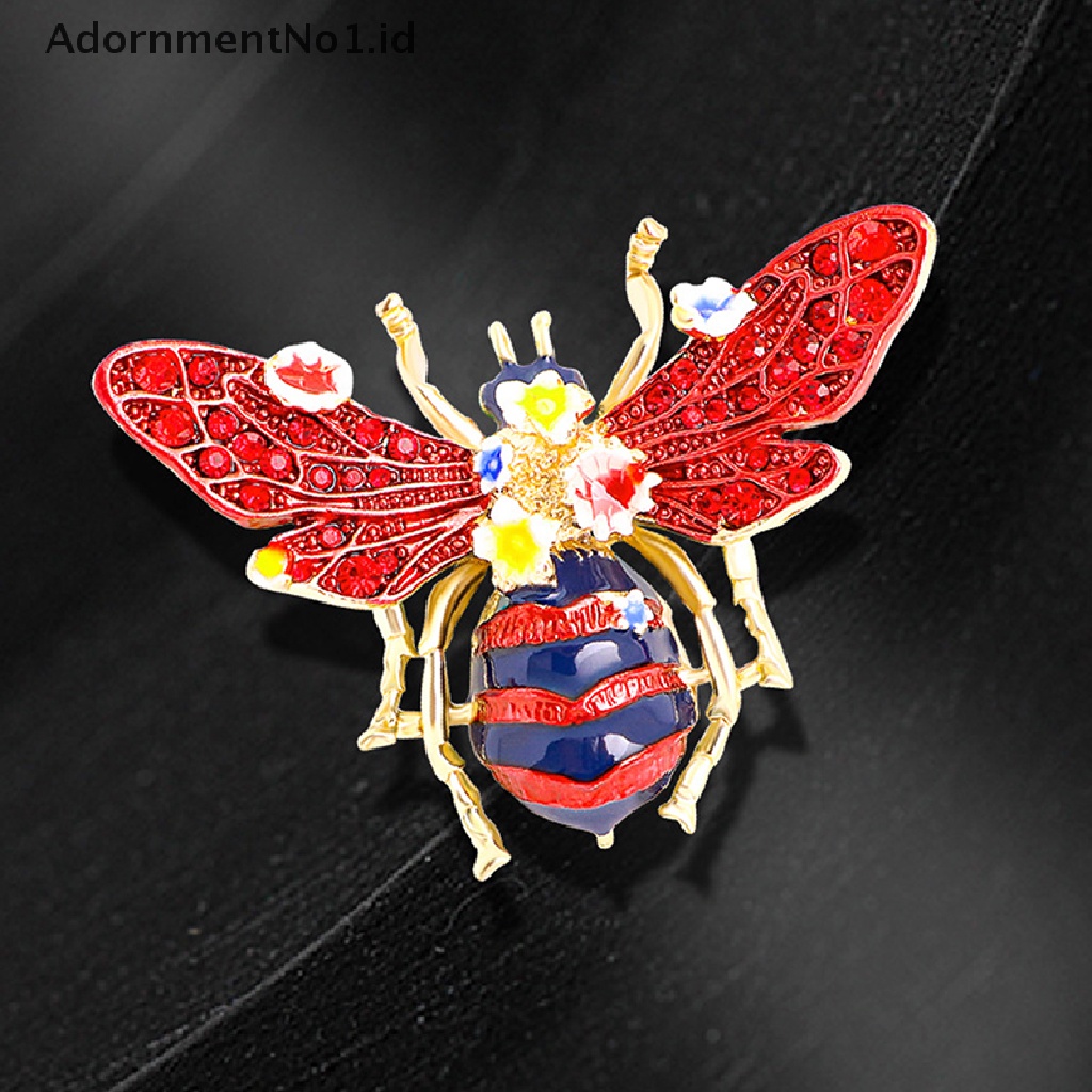 [AdornmentNo1] Enamel Serangga Lebah Bros Untuk Wanita Pria Enamel Pin Serangga Brooche Perjamuan Brooche Hadiah Topi Syal Kerah Manset Pin [ID]