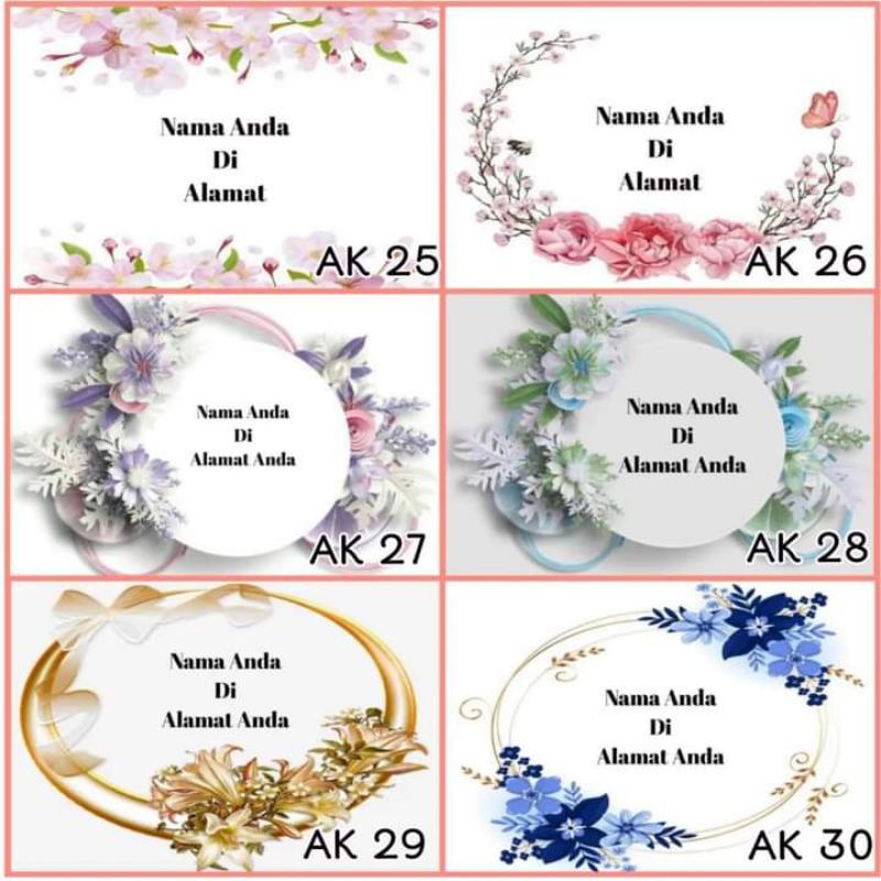 

Amplop custom nama menggunakan paperline 104