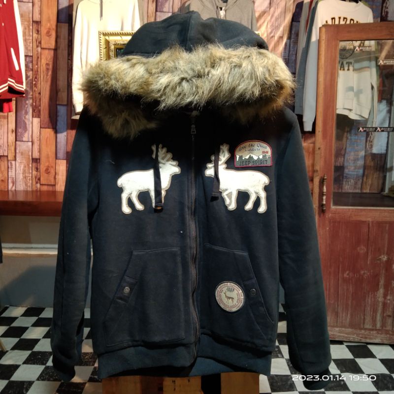 hoodie sherpa jeep second