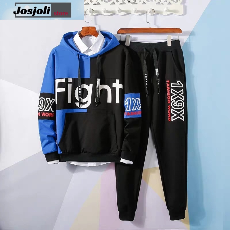 JOSJOLI_STORE/Stelan Fight/Satu Stel Atasan dan Bawahan Pria Dewasa/Fit L