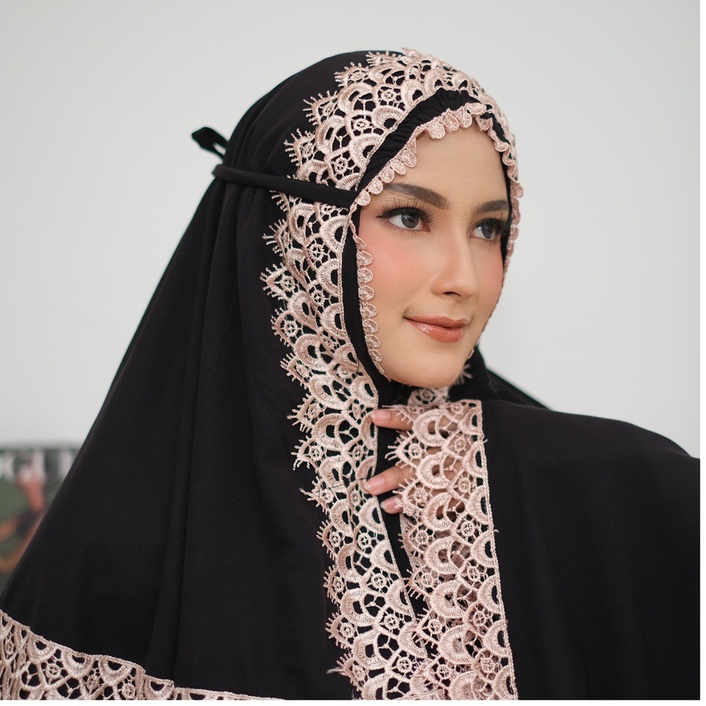 Ready Makassar Mukenah Mukena Dewasa 2 in 1 Katun Renda CasavaSeries Casava elraffip shabira gayo