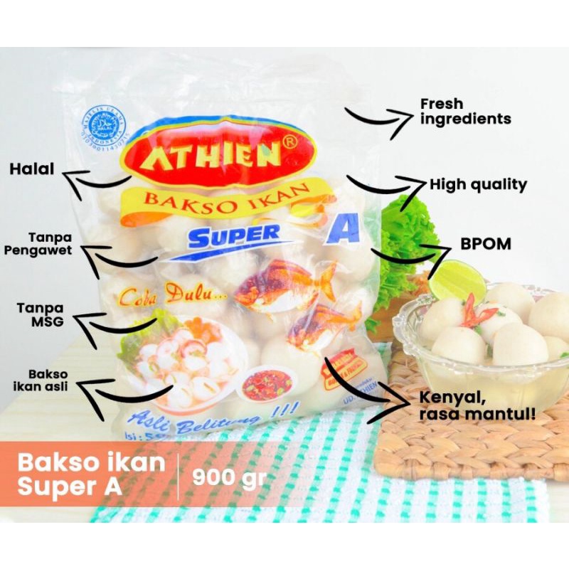 

RB Athien Bakso Ikan Super A Isi 50 Enak Dan Murah