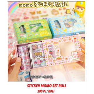 

STICKER MOMO SET ROLL /STICKER 2D MOMO VERSI ROLL DUS KECIL DAN LEMBARAN