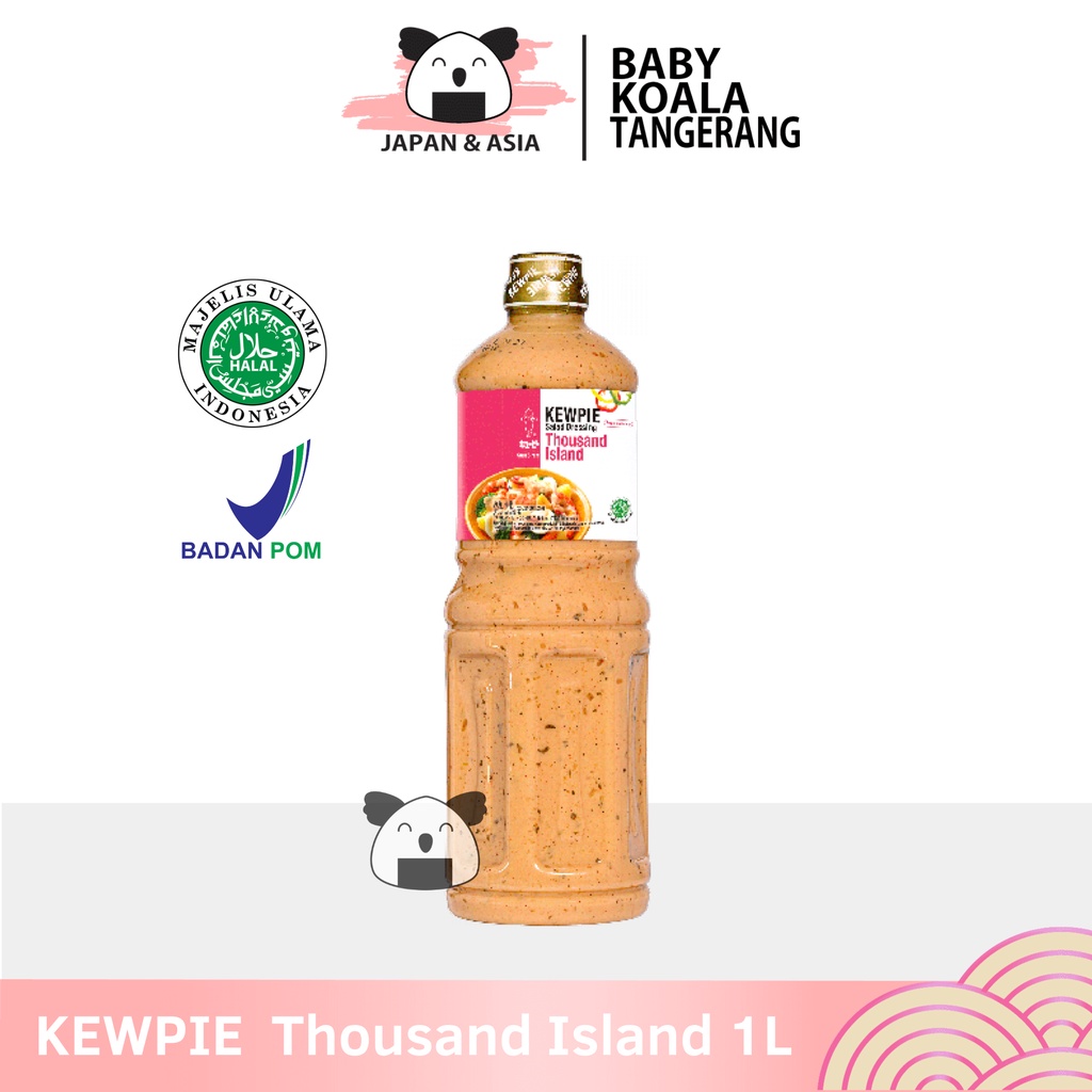 

KEWPIE Salad Dressing Thousand Island 1 liter │ Saus Salad Buah Sayur.