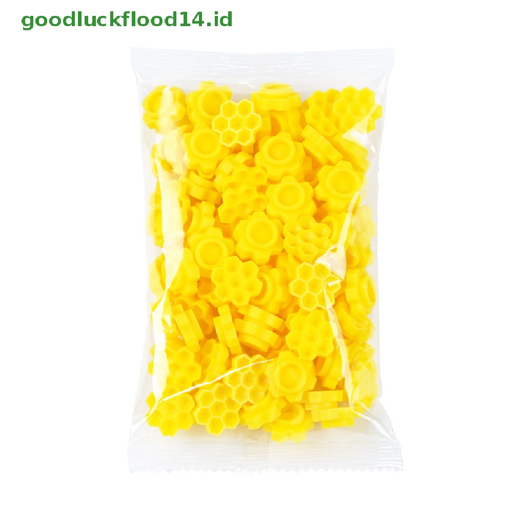 [GOOGFOUR] 100pcs/bag Bulu Mata Palsu Mekar Gelas Bulu Mata Lem Holder Plastik Berdiri [TOP]