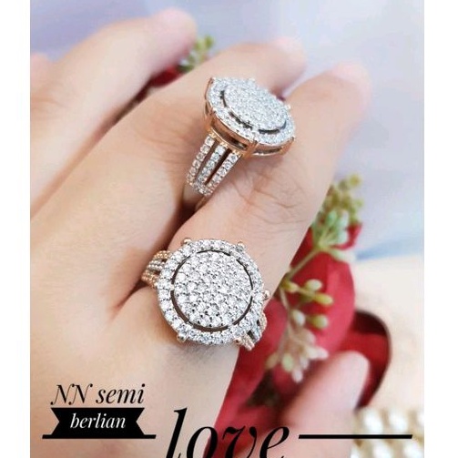 cincin Semi berlian terlaris termewah cincin023