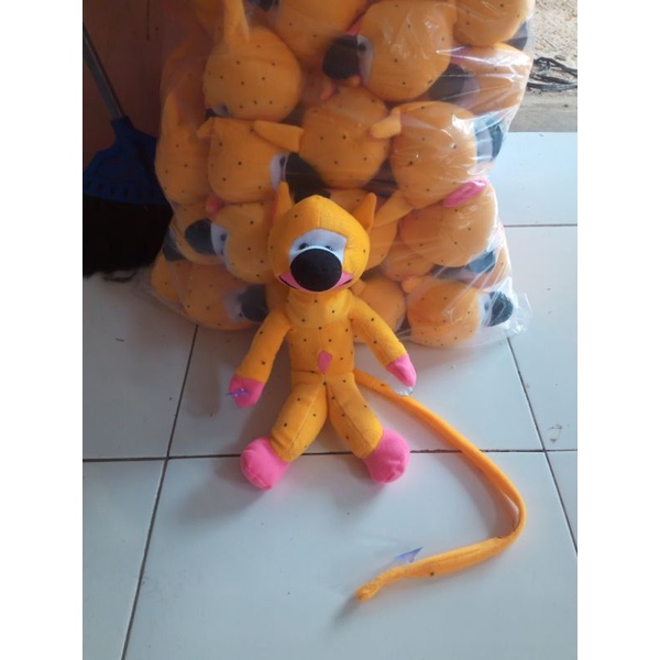 boneka marsupilami tempel buat di kaca mobil dan lain-lain