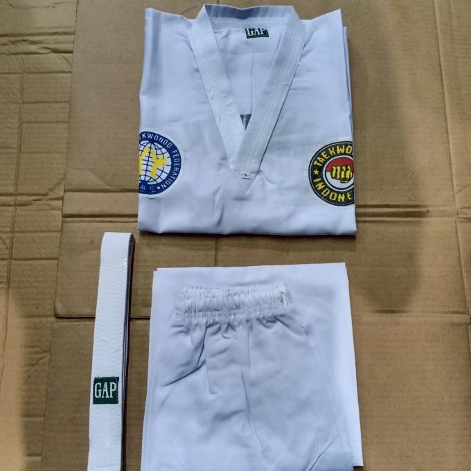 Baju Taekwondo Anak GAP (Kerah Putih Polos)