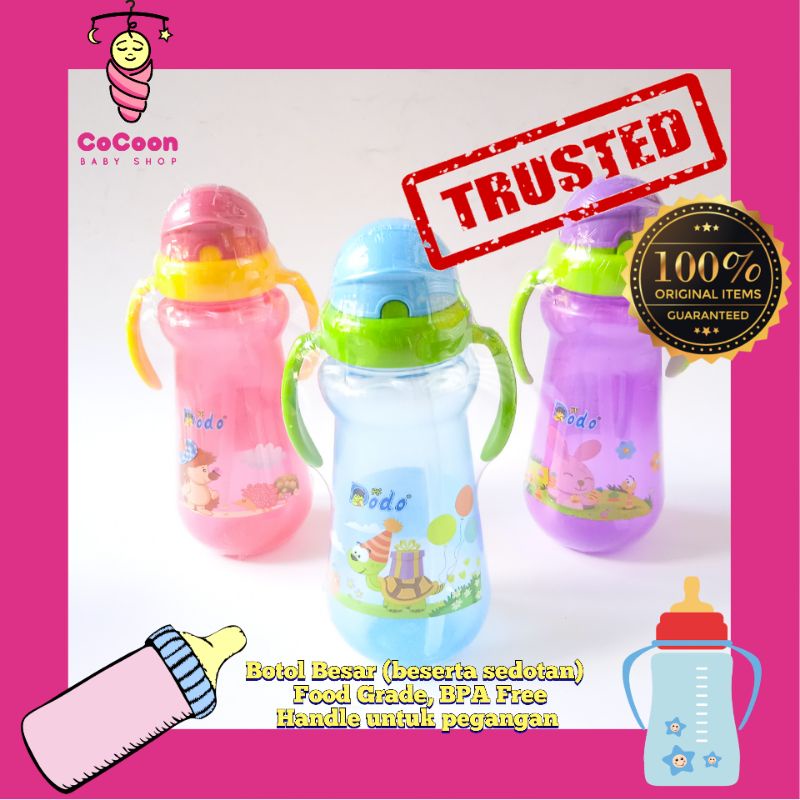 Botol Dot Sedotan Minuman Bayi Dan Anak Handel Handle Dodo Sport Cup