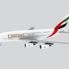 Terbaru DIY Miniatur Papercraft Pesawat Airbus A380 Emirates