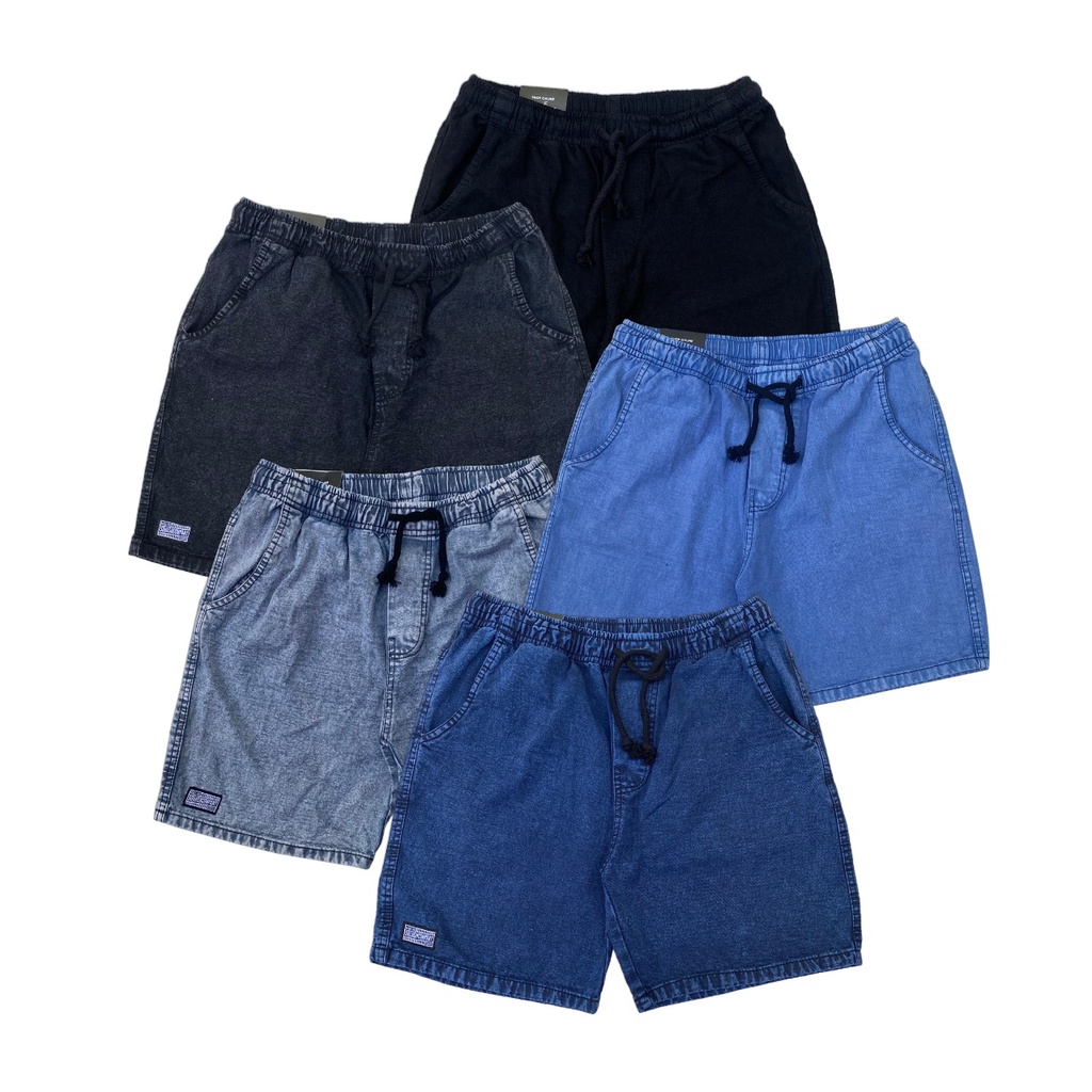 Kolor Boardshort Jeans Snow Wash Big Size atau Jumbo