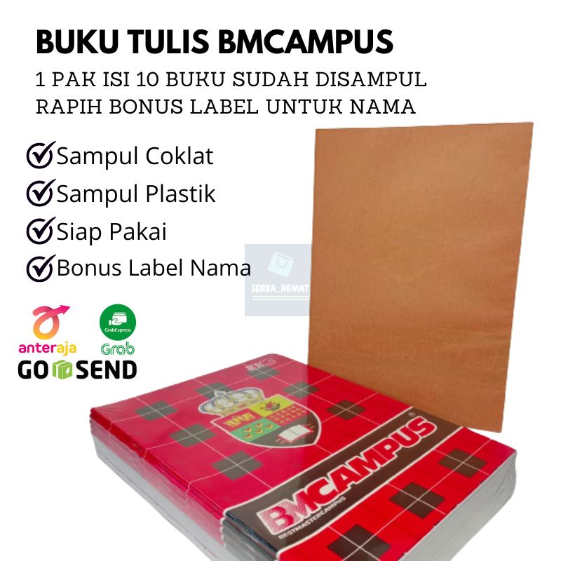 

BM Campus isi 36 lembar SUDAH DI SAMPUL COKLAT + SAMPUL PLASTIK